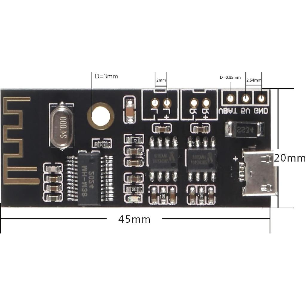 MH-M18/M28/M38 MP3 Decoder Board Bluetooth 4.2 5.0 Audio Module MP3 Receiver Board Wireless Stereo Sound Module (M38)