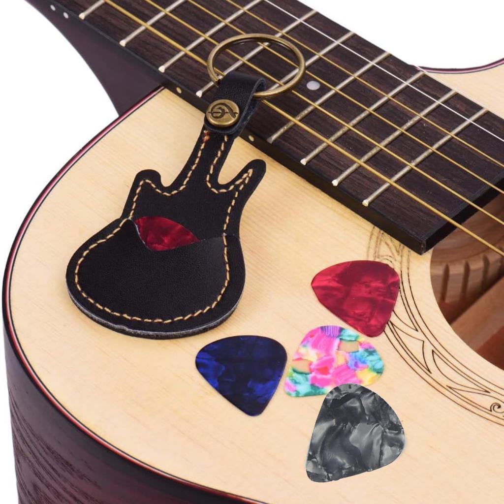 Alomejor Guitar Guitar Pick Pick Made of Ultra Key Convenient to Hard to Includes Guitar Picks Gift for Music Enthusiasts Pick, Bag, Holder, Case,