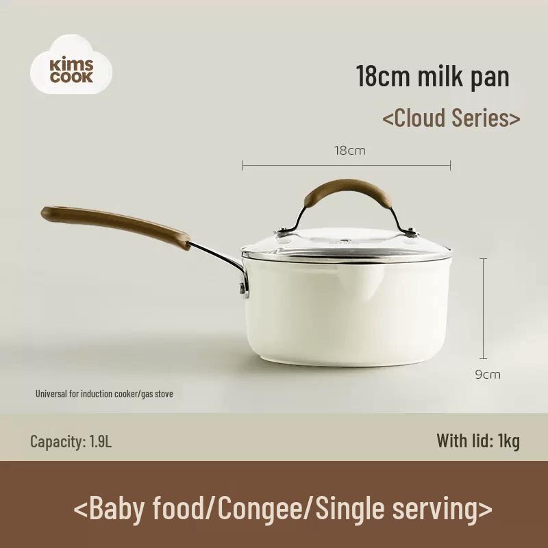 Kims Cook 18cm Maifan Stone Non-Stick Saucepan