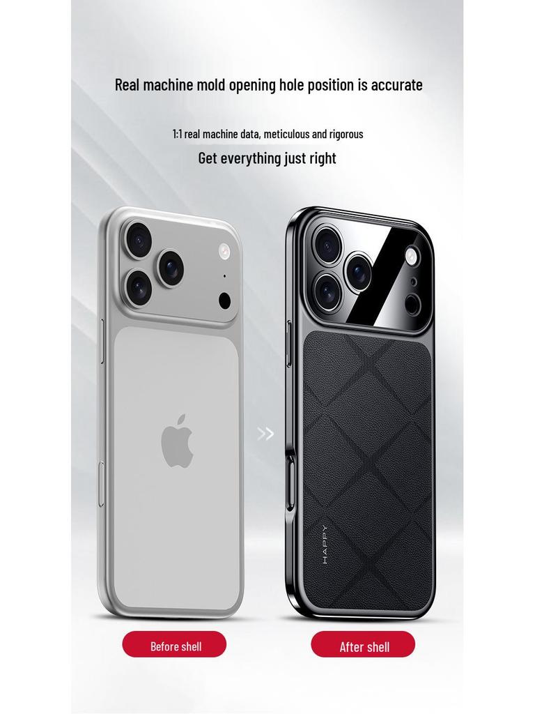 iPhone 17 Pro Max Ultra-Thin Luxury Leather Case: High-End Personalized Soft Cover