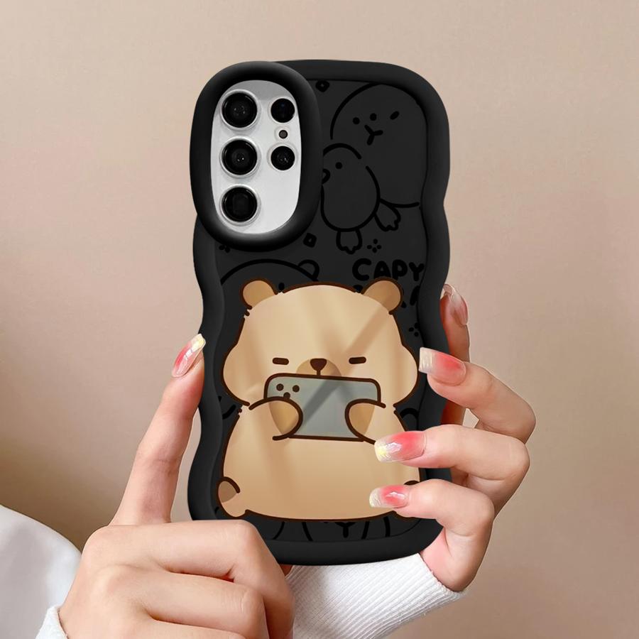 Capybara Cute Soft Phone Cover Case for Samsung Galaxy S23 Plus S21 A26 S22 Ultra S24 A25 S20 FE S25 A36 A35 A24 A54 A55 A34
