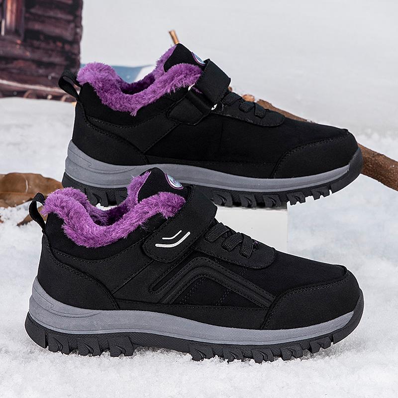 YRZL Men's Winter Boots Thermal Waterproof Boots Anti Slip Snow Shoes Warm Thermal Outdoor Hiking Boots Non Slip Men Footwear