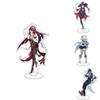 Intricate Genshin Impact Acrylic Figure Stand Featuring Icons Barbatos And Keqing