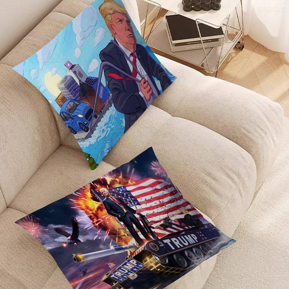 2025 Donald T-Trump Poszewka na poduszkę Dekoracja domu Sofa do salonu Dostosowana