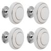 4Pcs Set Modern Ceramic Handle Pull Handle Knobs Hardware Fittings for Drawer Closet Cabinet