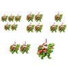 Weihnachtsmann auf Dinosaurier Ornament Lustiger Weihnachtsmann Acryl Hängedekoration Neuheit Dino Weihnachtsbaumschmuck für Kinder Jungen Männer