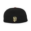 [New Era] Cap 59FIFTY San Francisco Giants MLB 1984 ALL STAR GREY BOTTOM FITTED CAP BLACK SAN FRANCISCO GIANTS 5950 Hat Color Bottom Major League Sz
