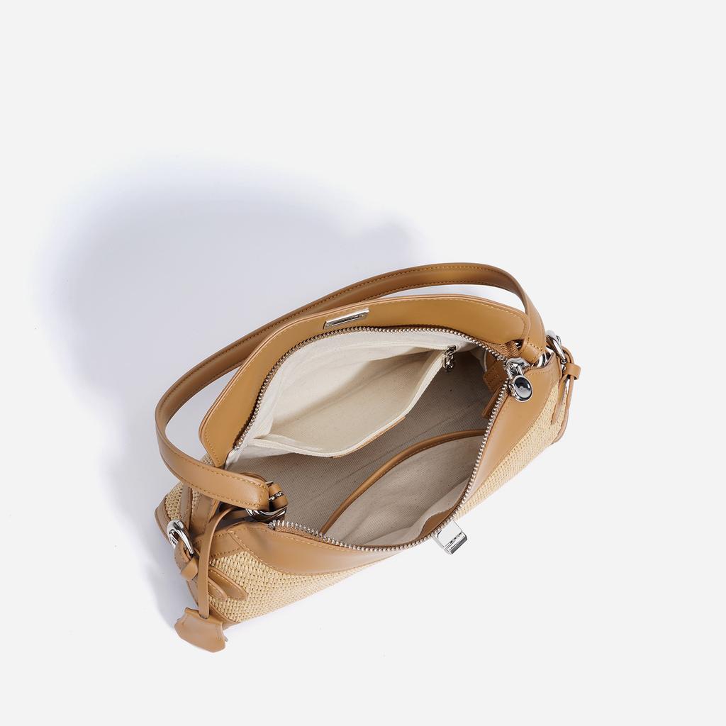 Large Capacity Shoulder Bag Versatile Hand-woven Armpit Bag Simple and Fashionable Messenger Bag