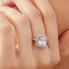 European and American zircon rings, men's and women's fashion niche design, high-end sense, generous zirconium rings, popular