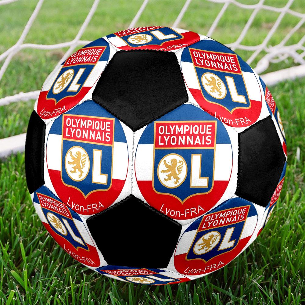 1PC OL poster size 5 soccer ball PrahaIndoor Soccer Ball Colorful All Ages Machine Stitched PVC Competition Ready Durable High-Bounce