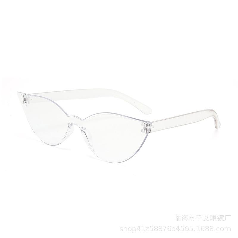 

Fashion Cat Eye Sunglasses Candy Color Ultra Y2K Future Individualized Sun Shade Eyeglasses Anti UV400 Driving Shades Female чистий