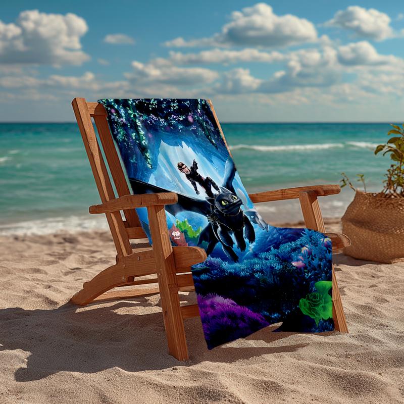 Ultra-Soft Beach Towel with Die Maus Theme,Ideal for Pool - Camping, Diving - Perfect Travel Essential, Vibrant Beach Towel.