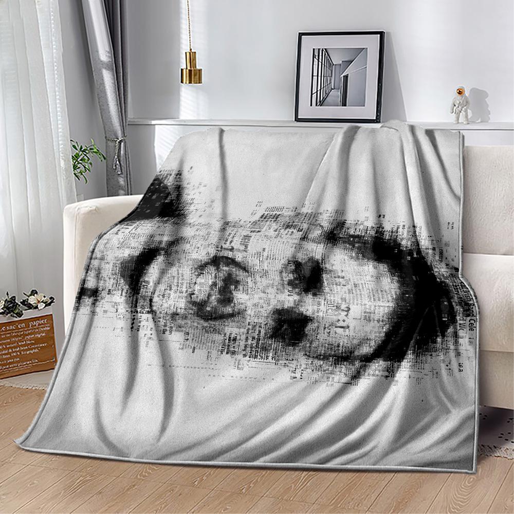 Portrait Mystery Blanket Soft Warm Cozy Great for Livingroom Bed Couch Four Seasons Multipurpose Stylish Decor Gift for Travel Home Birthdays