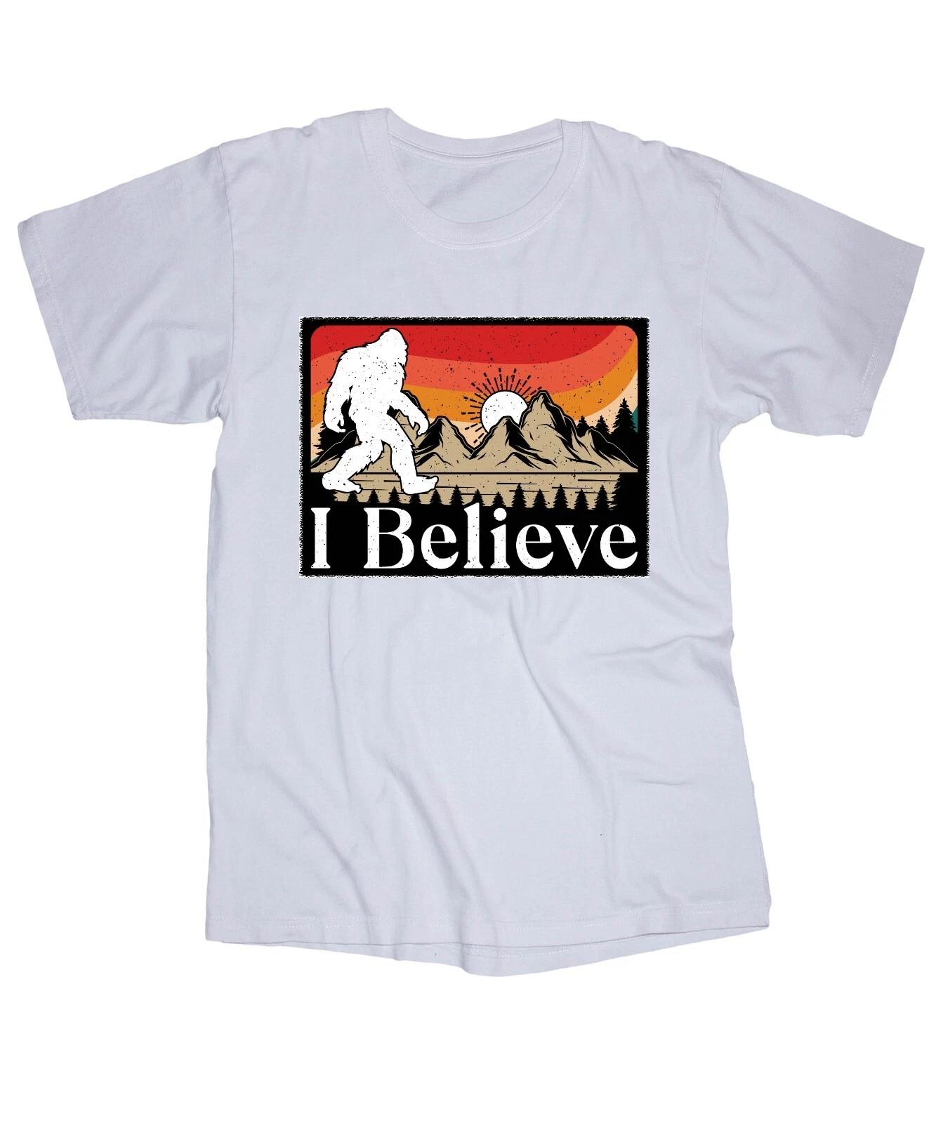 Big Foot  I Believe  Sasquatch white T-shirt M