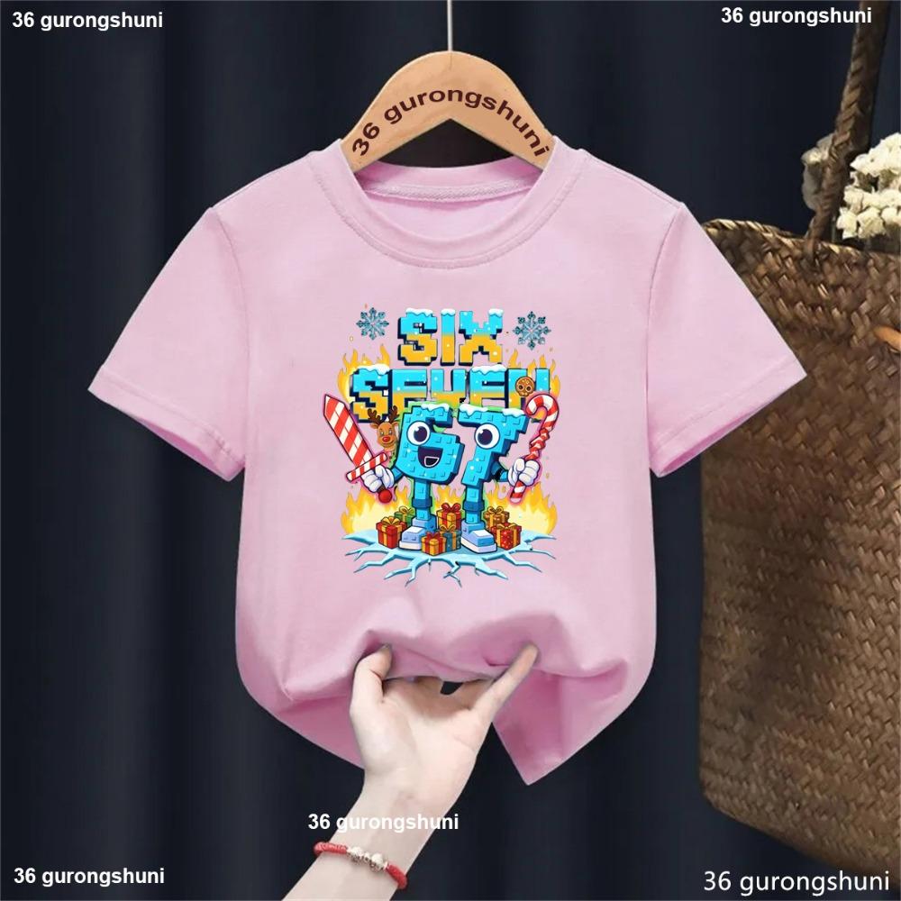 Children s Christmas Shirt Fun Boys  T-shirt Children s Game T-shirt 140