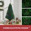 Artificial Christmas Tree 150 cm with Fiber Optic Artificial Fir Tree with LED Lighting