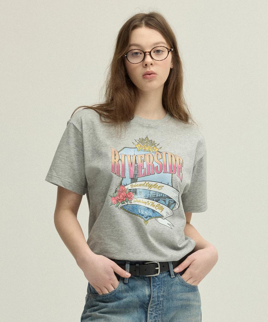 URBANDTYPE Riverside City T-Shirt_Melange Gray