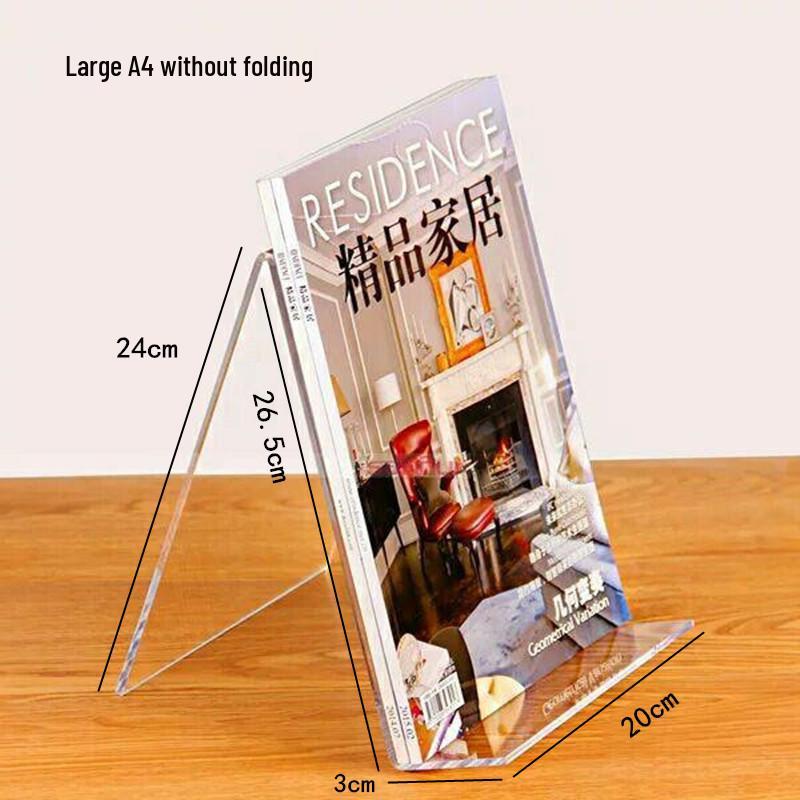 Acrylic Bookends and Stand for Books, Booklets, Records, and Displays