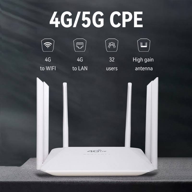 4G LTE Wireless Router with SIM Slot for Europe, Russia, Middle East, Southeast Asia - Office CPE Cross-border Product