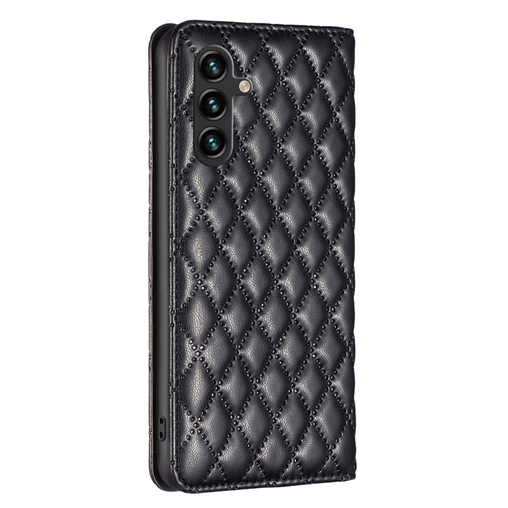 BINFEN COLOR For Samsung Galaxy A15 4G Case BF Style-16 Card Holder Leather Phone Cover