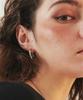 August Harmony Pipe Hoop Earrings / 2 Colors