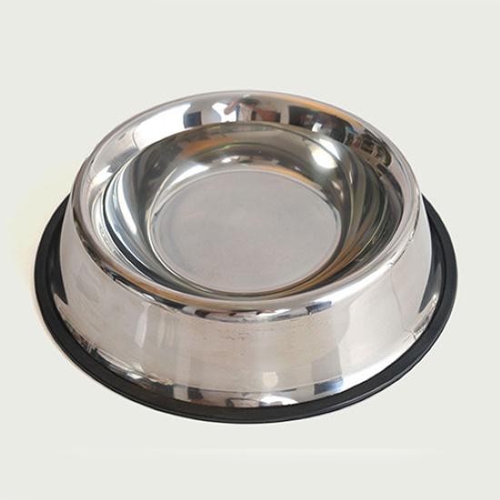1 Pc Stainless Steel Durable Pet Dog Cat Feeding Food Non Slip Bowl Dish