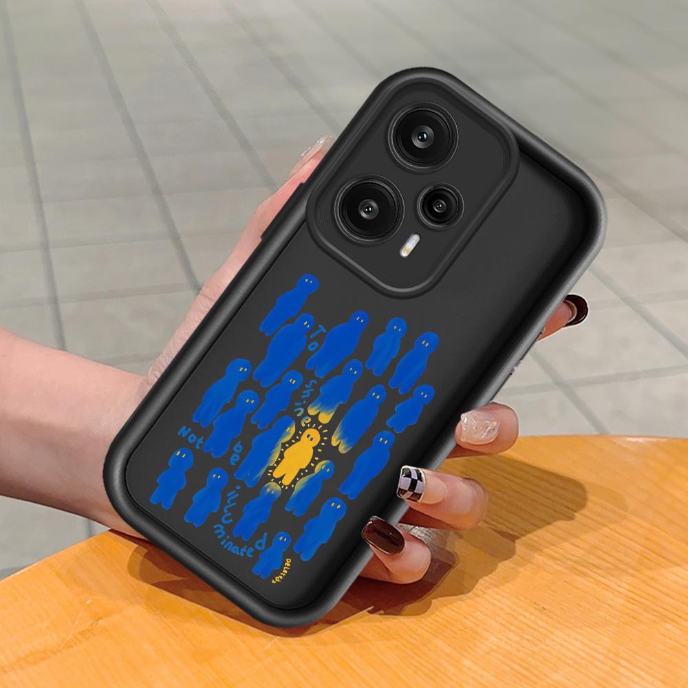 Miękki silikonowy wzór z kwadratową drabinką Obudowa telefonu Pełna obudowa aparatu Odporna na wstrząsy Gumowa obudowa do Xiaomi Redmi