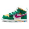 Jordan 1 Mid ALT Malachite White University Gold Active Pink (TD) Baby Sneakers DZ5536-300