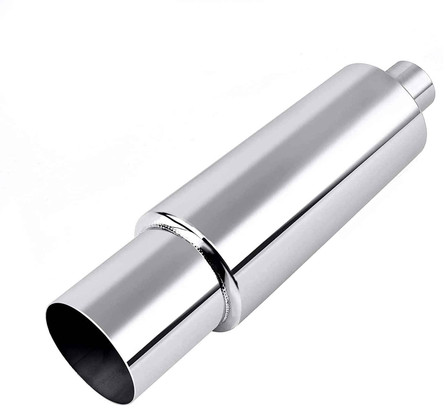 

Универсальный вход 2,5 дюйма выход 4 дюйма высококачественный глушитель из нержавеющей стали выхлопная труба авто мотоцикл выхлопные системы глушитель
