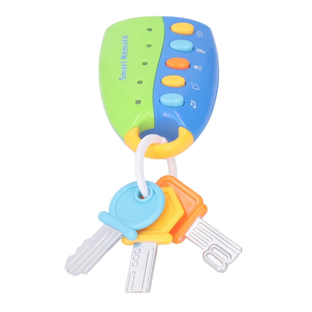 Remote Key Toy Simulation Educational Multifunctional Baby Car Key Toy with Music Light for Toddler