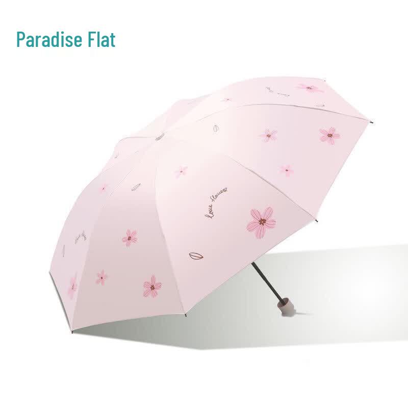 Heaven Umbrella 5-Fold Floral Sun/Rain Umbrella