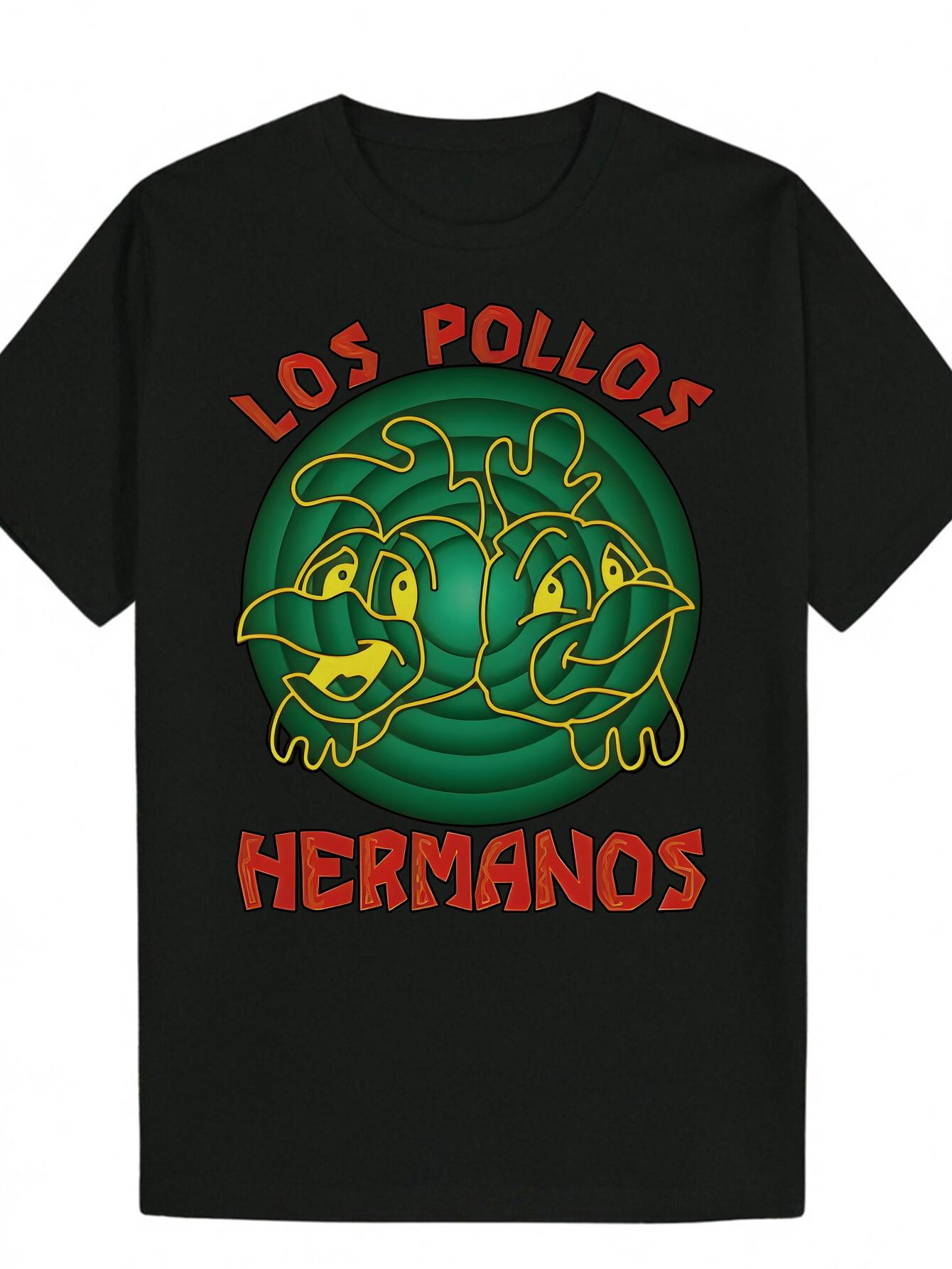 Los Pollos Hermanos Graphic T-shirt - Casual Crew Neck XXXXL