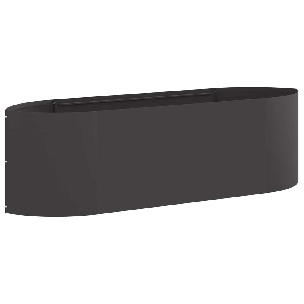 Raised Garden Bed Black 140 X 40 X 40 Cm Steel