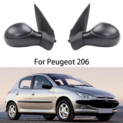 For Peugeot 206 6139283 Left and Right Car Rear View Mirror Assembly Auto Side Door Mirror Power Operated Folding