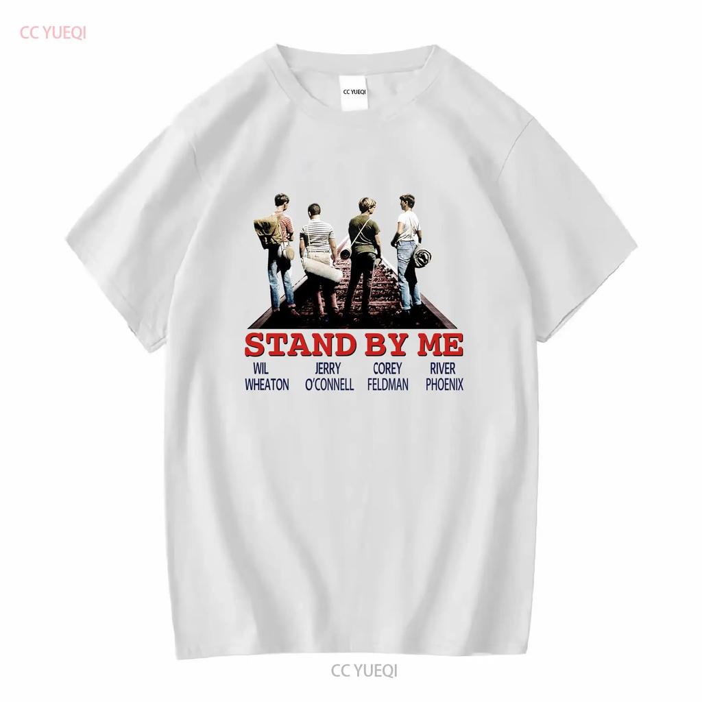 Stand By Me T-Shirt B87 Klassischer Comedy-Filmplakat Retro Cooles Oberteil Vintage Gewaschen Mode-Designer-Kleidung Stilvoll Atmungsaktiv