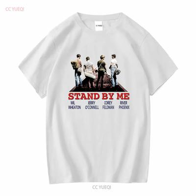 Stand By Me T-Shirt B87 Klassischer Comedy-Filmplakat Retro Cooles Oberteil Vintage Gewaschen Mode-Designer-Kleidung Stilvoll Atmungsaktiv