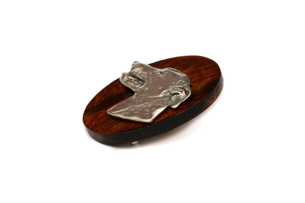 Greyhound, Englischer Greyhound - Hundeausstellung Brosche, Startnummern-Clip, Hunde-Pin von Art-Dog