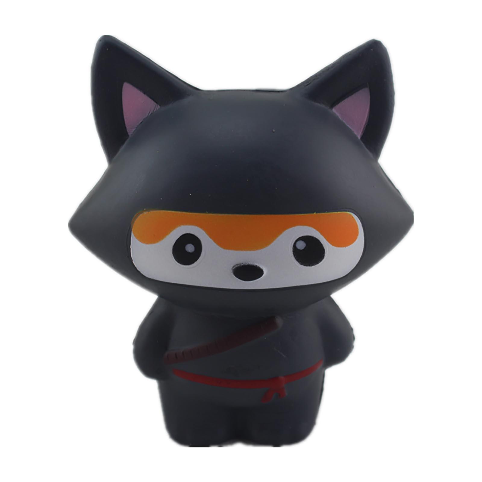 

(H0826)PU- Хлебный торт Squishy- Горячая Распродажа Медленный отскок- Мультяшная Панда- Лиса- Модель Декомпрессионная Игрушка B чёрный