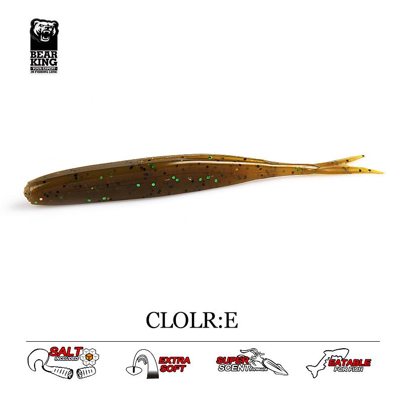 Bearking 75mm 1.8g 15pcs Per Lot  Good Fishing Lures Soft Lure  Artificial Bait Predator Tackle Jerkbaits For Pike And Bass