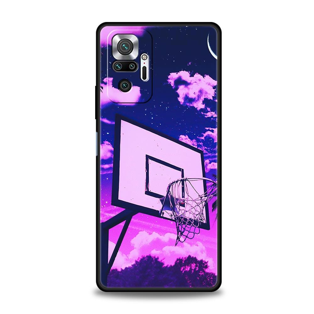 

Баскетбольная площадка Спортивный чехол для телефона Xiaomi Redmi Note 12 5G 10C 10 11 9 8 Pro Plus 9S 7 8T 9T 9A 8A 9C K50 K40 игровой чехол Redmi 8A