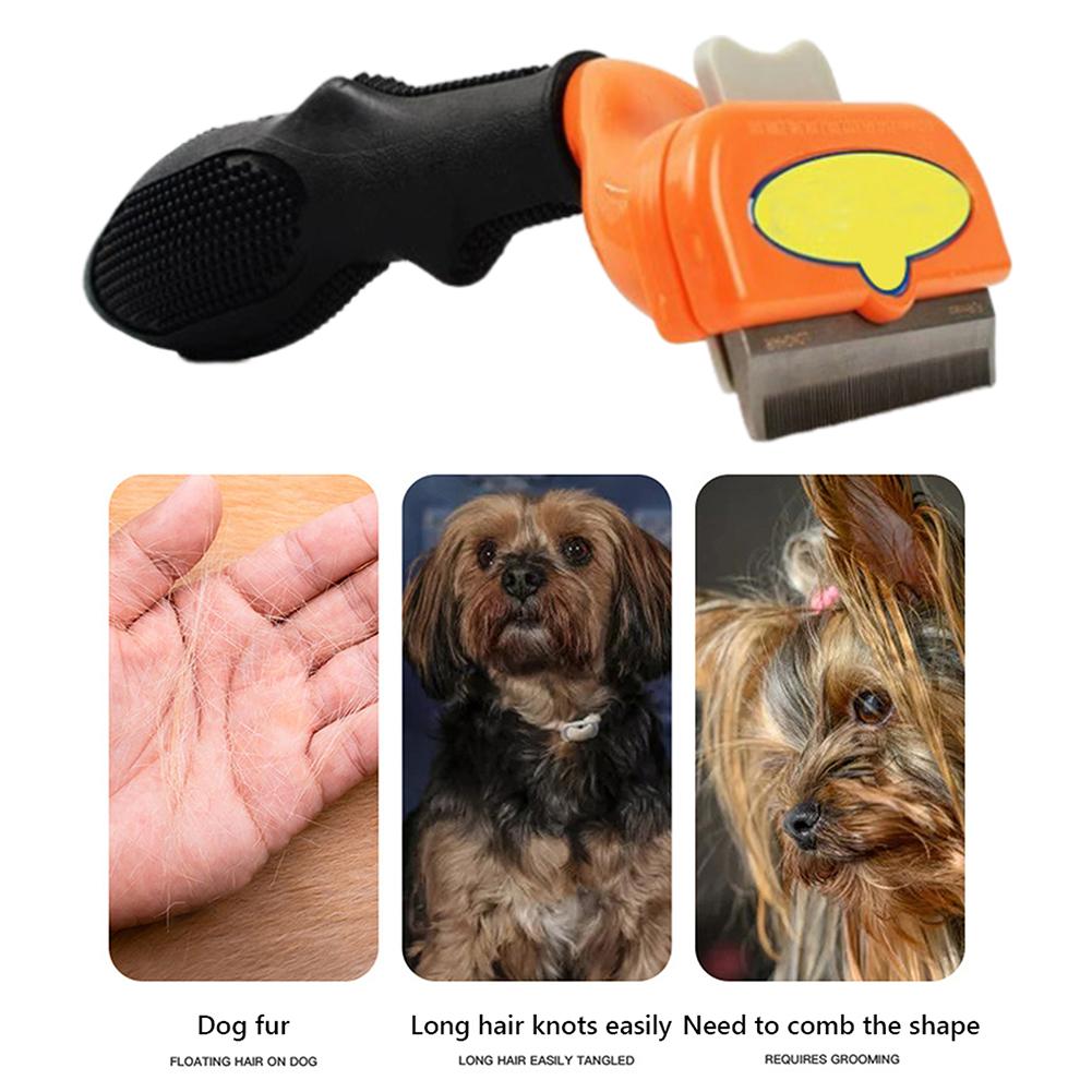 Deshedding Brush Removes Loose Hair and Tangles Self Cleaning Slicker Brush Deshedding Tool for Long Short Haired Dogs Cats