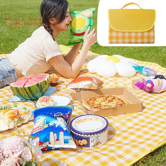 200x150CM Outdoor Picnic Blanket Portable Extra Large Oxford Cloth Waterproof Sand-proof Beach Mat Foldable Rectangle Camping Moisture-proof Mat with