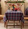 Christmas Checkered Tablecloth Rectangle-Red Buffalo Plaid Table Cloths,Winter Farmhouse Table Decor For Dining/Parties/Holiday