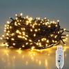 Salcar Christmas String 220 Just 6cm Bulb Remote Timer 8 Lighting Wrap Around Trunks and USB Warm White Wrap-Around Lights, 15m, Bulbs, Waterproof,