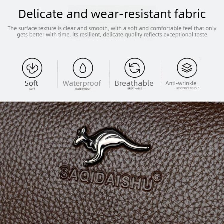 Men's lychee pattern business clutch bag