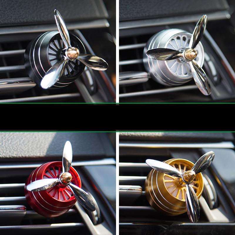 Air Freshener Car Smell LED Mini Conditioning Vent Outlet Perfume Clip Fresh Aromatherapy Fragrance