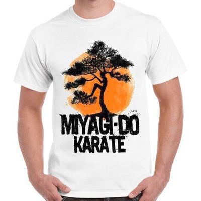 Miyagi Do Karate Kid Anos 80 Filme de Esportes de Artes Marciais Camiseta Retrô Legal 2291