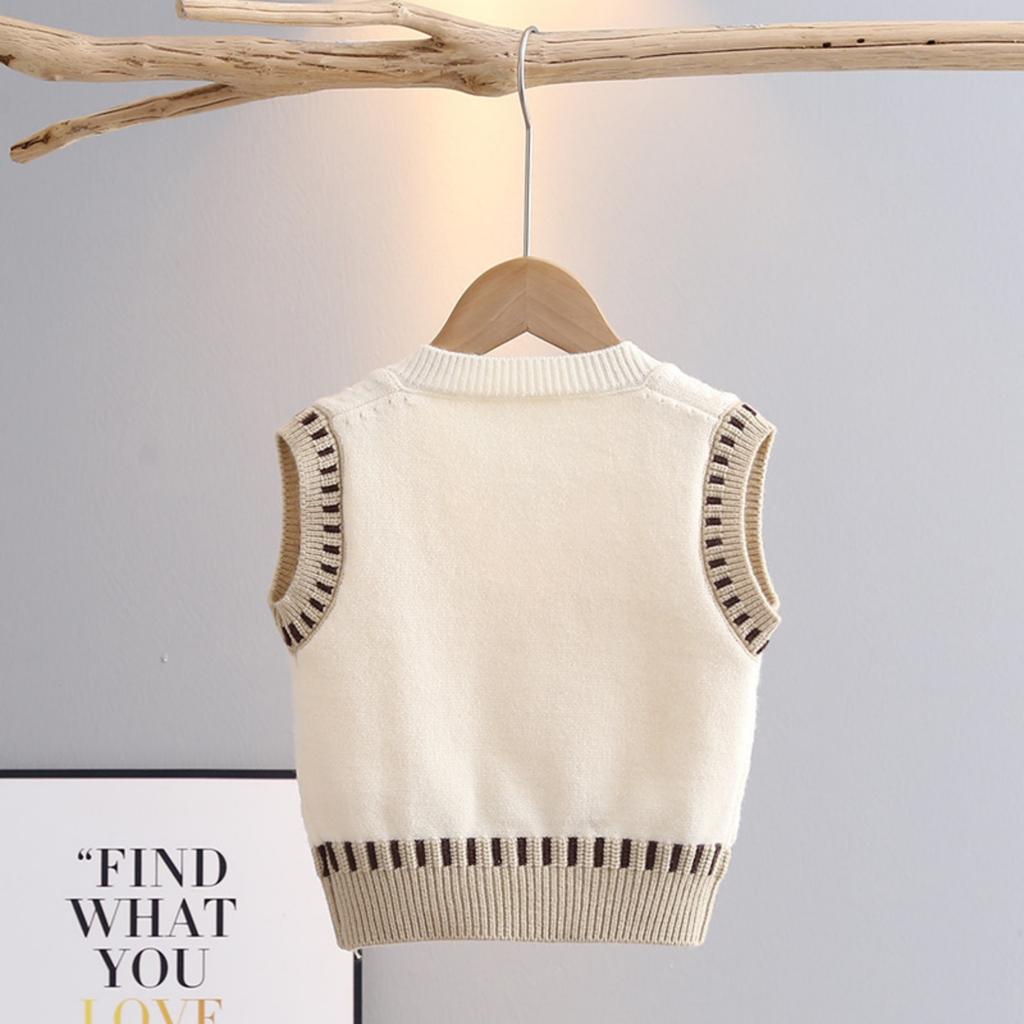 Gilet Pullover a Maglia Senza Maniche per Bambini