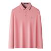 MONTAGUT Men's Casual Long-Sleeve Polo Shirt