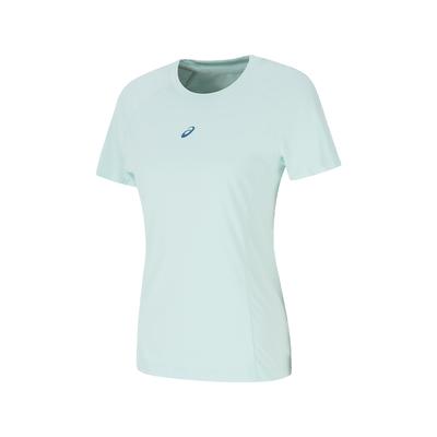 D.Fresh Sports Lifestyle Series Brand Logo Solid Color Quick-Dry Breathable Short Sleeve Batwing T-Shirt Women Tops Light-Green 2012D256-400